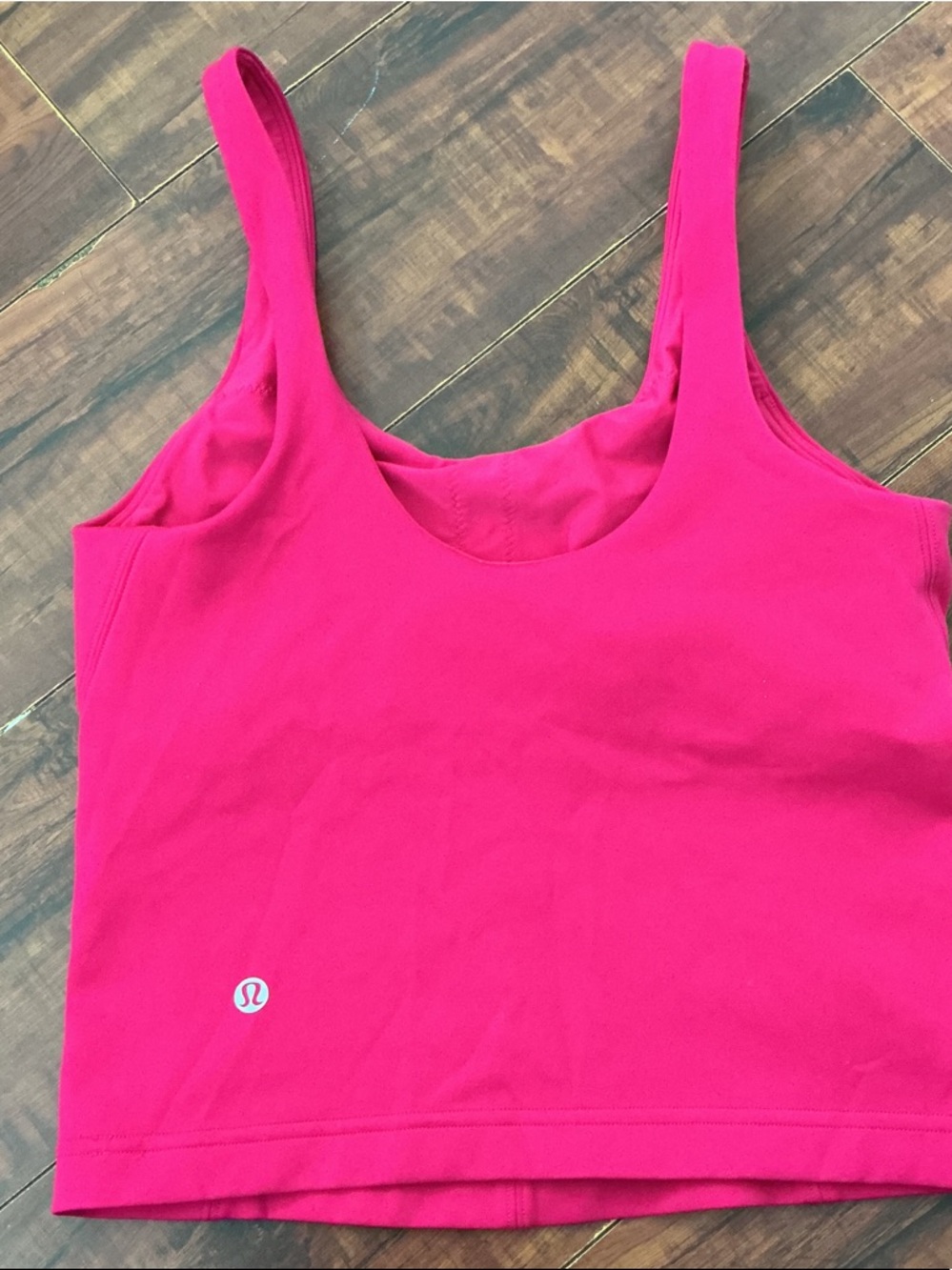 lululemon athletica Hot Pink Scoop Neck Crop Tank